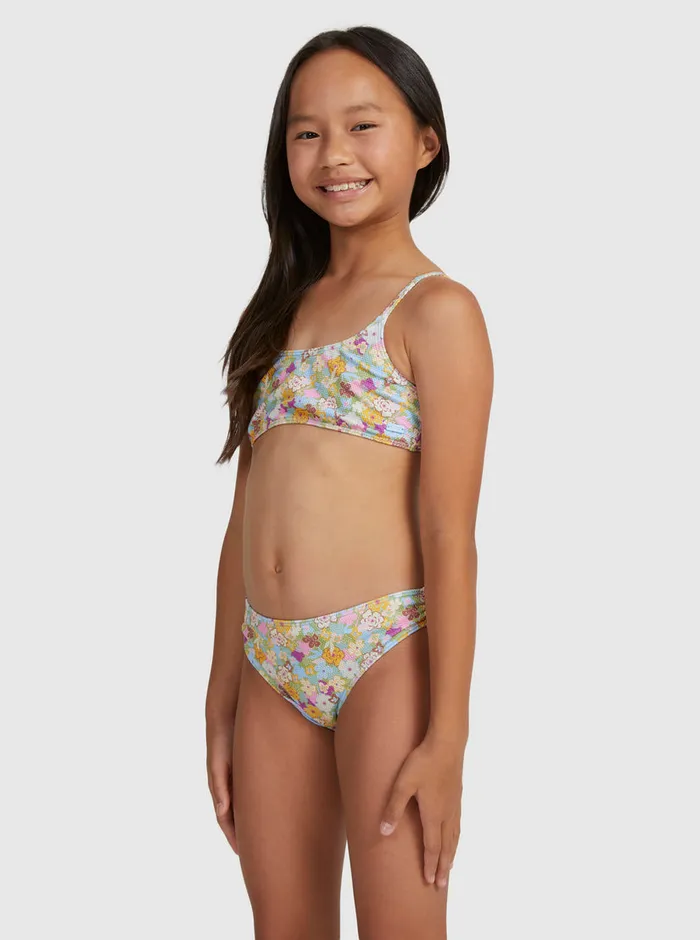 Roxy Swim 716 Nostalgic Seaside Two Piece Bralette Bikini Set Fern Memories 8211 Girls