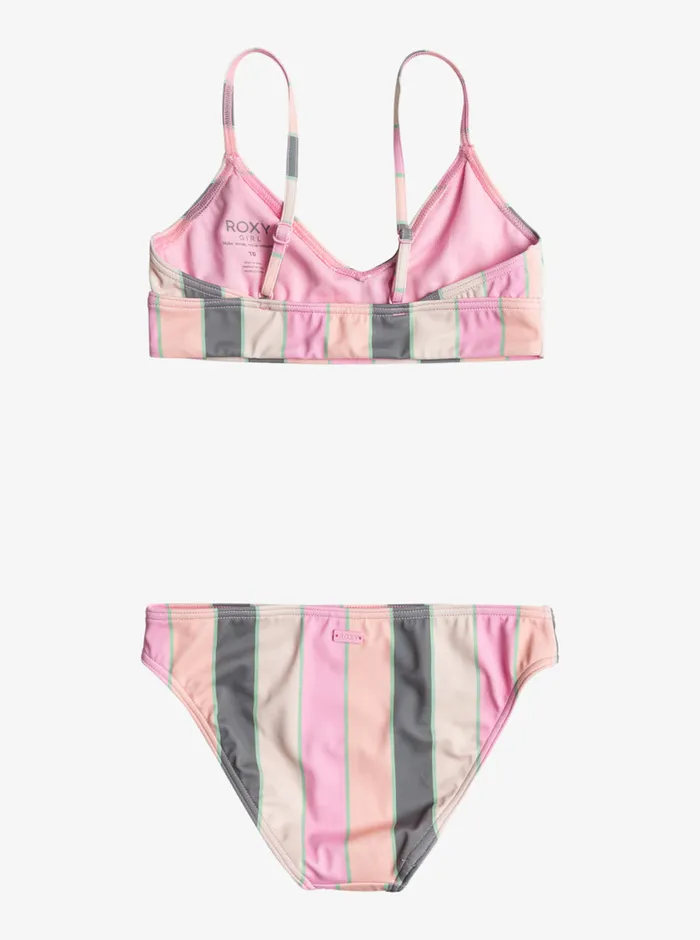 Roxy Swim 716 Very Vista Tank Top Set Bikini Set Agave Green Very Vista Stripe 8211 Girls