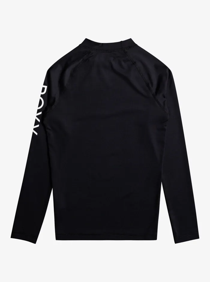 Roxy Swim 716 Whole Hearted Long Sleeve UPF 50 Rashguard Anthracite 8211 Girls