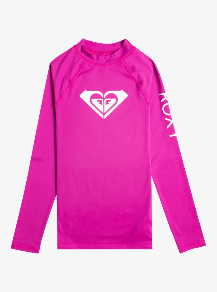 Roxy Swim 716 Whole Hearted Long Sleeve UPF 50 Rashguard Vivid Viola 8211 Girls Roxy Swim 716 Whole Hearted Long Sleeve UPF 50 Rashguard Vivid Viola 8211 Girls
