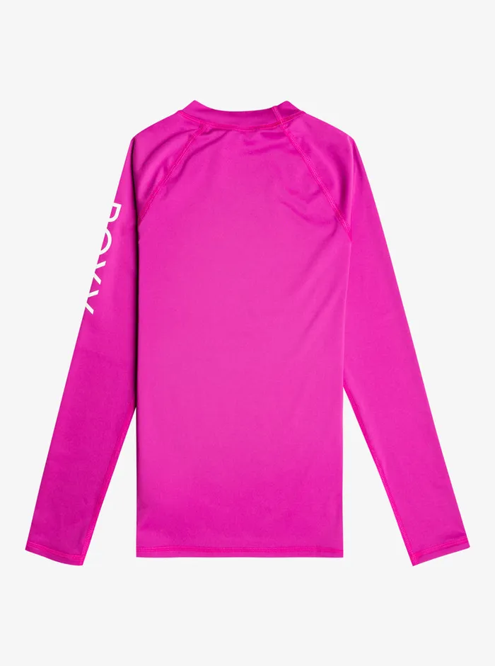 Roxy Swim 716 Whole Hearted Long Sleeve UPF 50 Rashguard Vivid Viola 8211 Girls