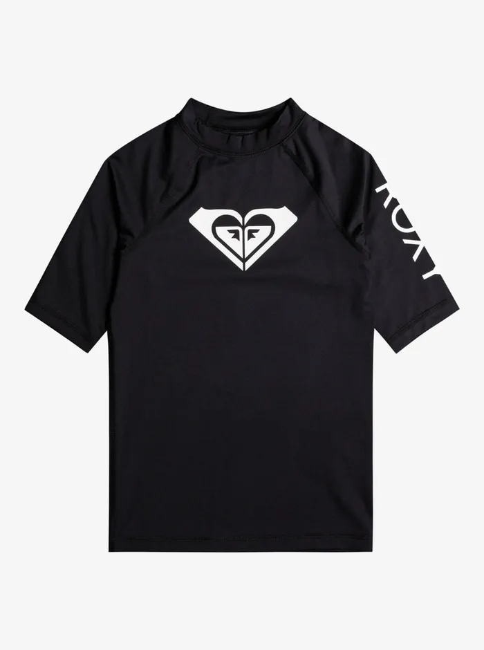 Roxy Swim 716 Wholehearted UPF 50 Short Sleeve Rashguard Anthracite 8211 Girls Roxy Swim 716 Wholehearted UPF 50 Short Sleeve Rashguard Anthracite 8211 Girls