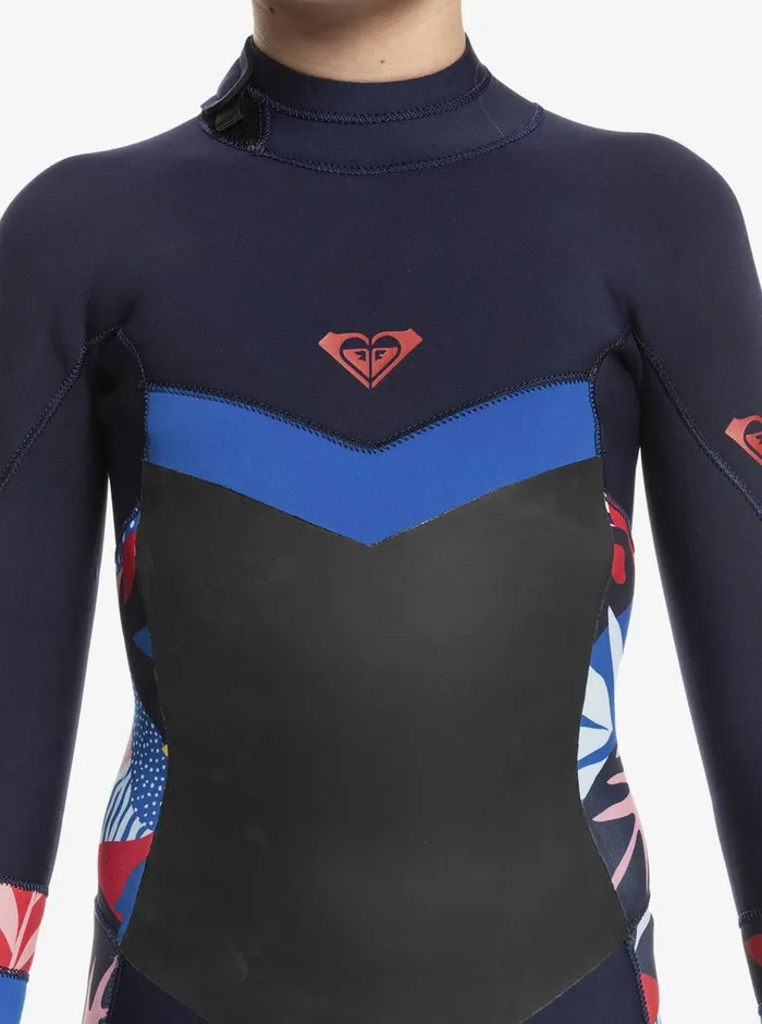 Roxy Swim 816 32mm Syncro GBS Long Sleeve Fullsuit Navy Nightsyacht Blue 8211 Girls