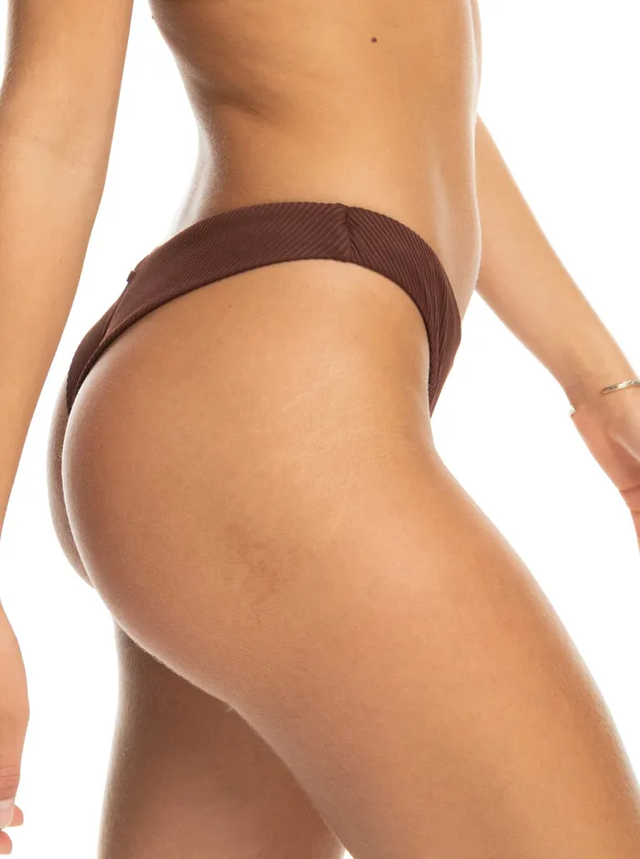 Roxy Swimsuits Love Cheeky Bikini Bottoms Bitter Chocolate 8211 Womens