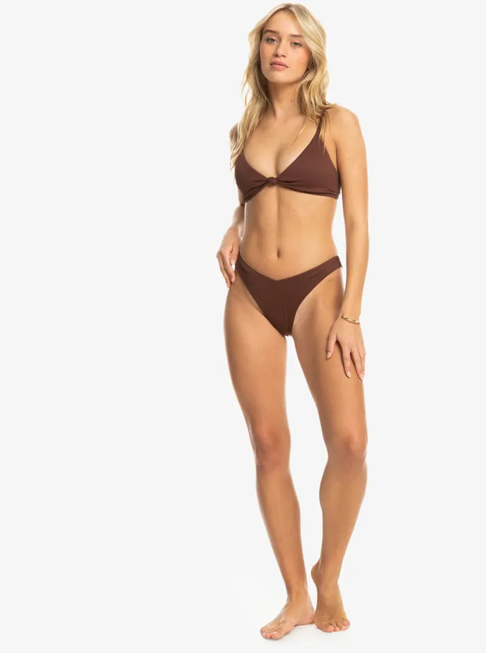 Roxy Swimsuits Love Cheeky Bikini Bottoms Bitter Chocolate 8211 Womens