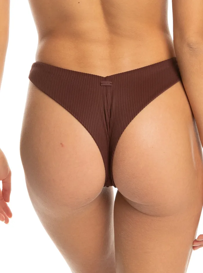Roxy Swimsuits Love Cheeky Bikini Bottoms Bitter Chocolate 8211 Womens