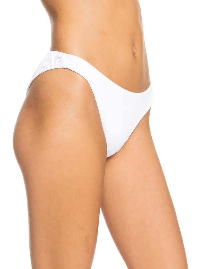 Roxy Swimsuits Love The Baja Bikini Bottoms Bright White 8211 Womens