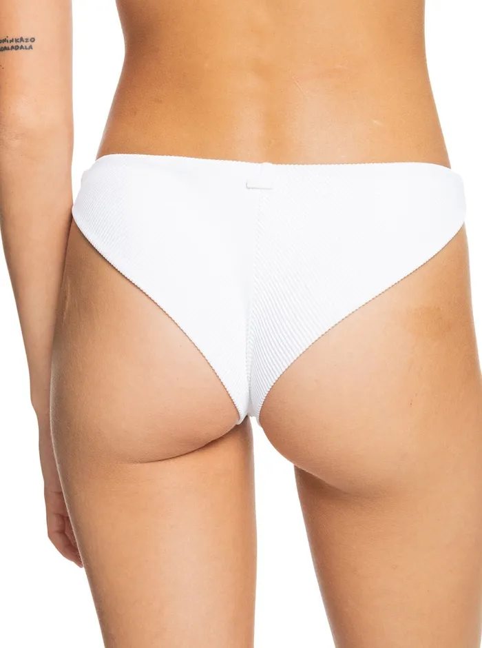 Roxy Swimsuits Love The Baja Bikini Bottoms Bright White 8211 Womens