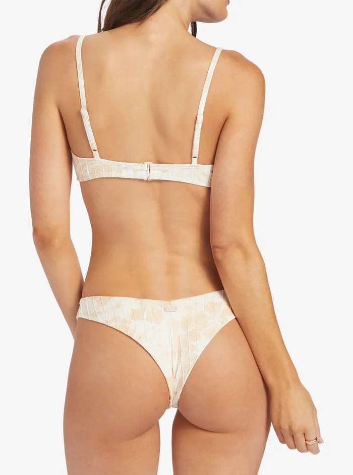 Roxy Swimsuits Love The Sunseeker Bikini Bottoms Tapioca Crazy Hibiscus 8211 Womens