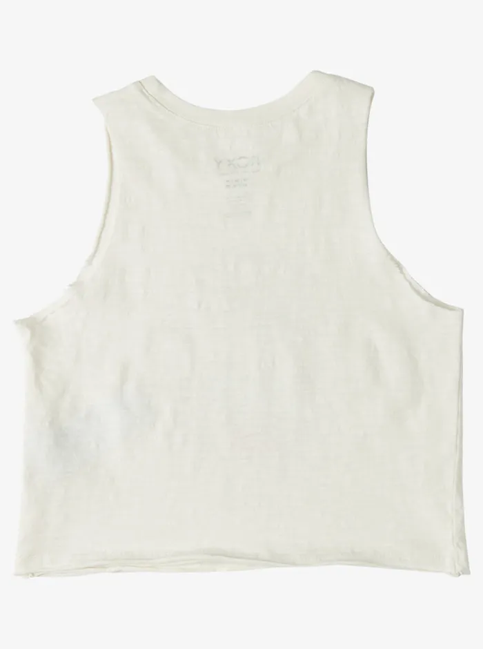 Roxy Tees and Tanks 416 Beachy Daze Muscle Tank Top Snow White 8211 Girls