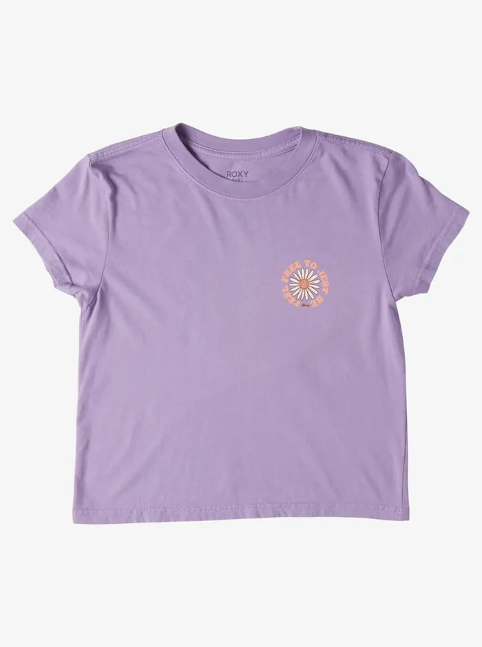 Roxy Tees and Tanks 416 Feel Free Boyfriend TShirt Crocus Petal 8211 Girls