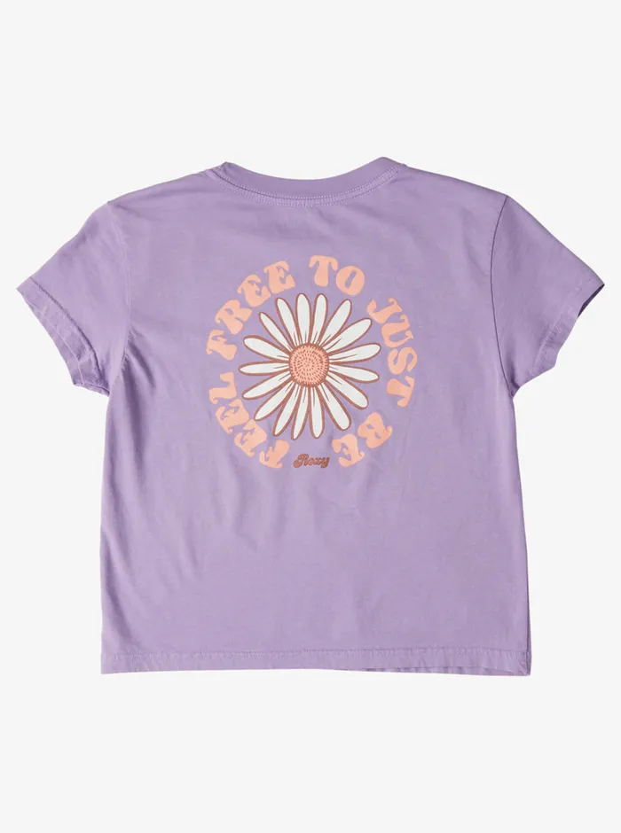 Roxy Tees and Tanks 416 Feel Free Boyfriend TShirt Crocus Petal 8211 Girls