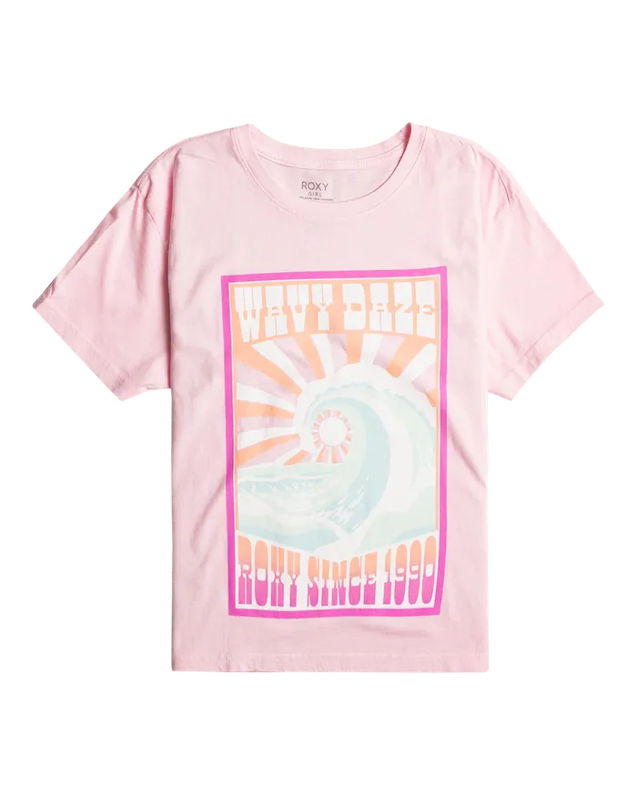 Roxy Tees and Tanks 416 Wavy Daze Oversized Boyfriend TShirt Pirouette 8211 Girls Roxy Tees and Tanks 416 Wavy Daze Oversized Boyfriend TShirt Pirouette 8211 Girls