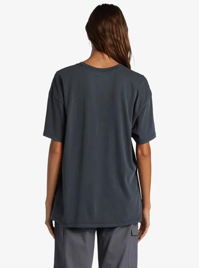 Roxy Tees and Tanks Beachy Days Oversized Boyfriend TShirt Anthracite 8211 Womens