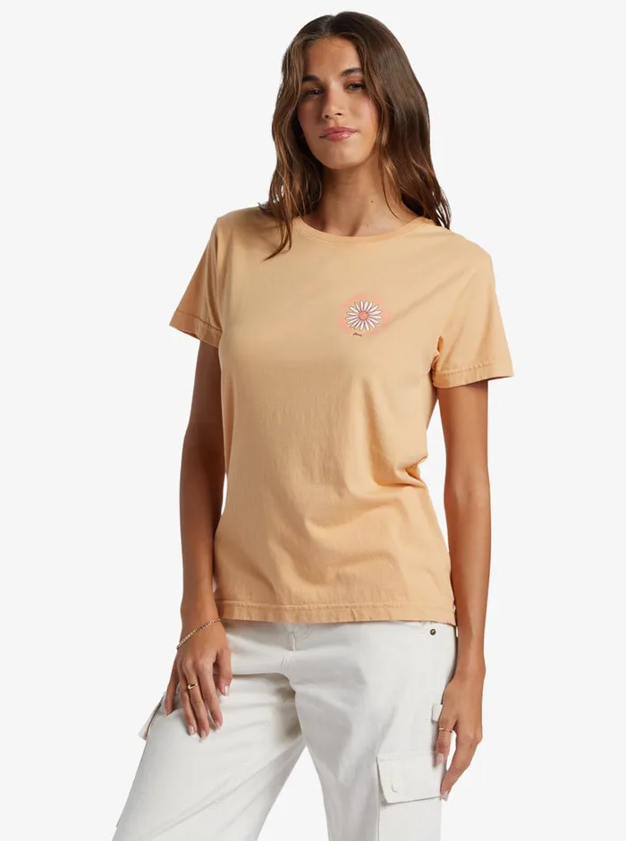 Roxy Tees and Tanks Feel Free Boyfriend TShirt Porcini 8211 Womens