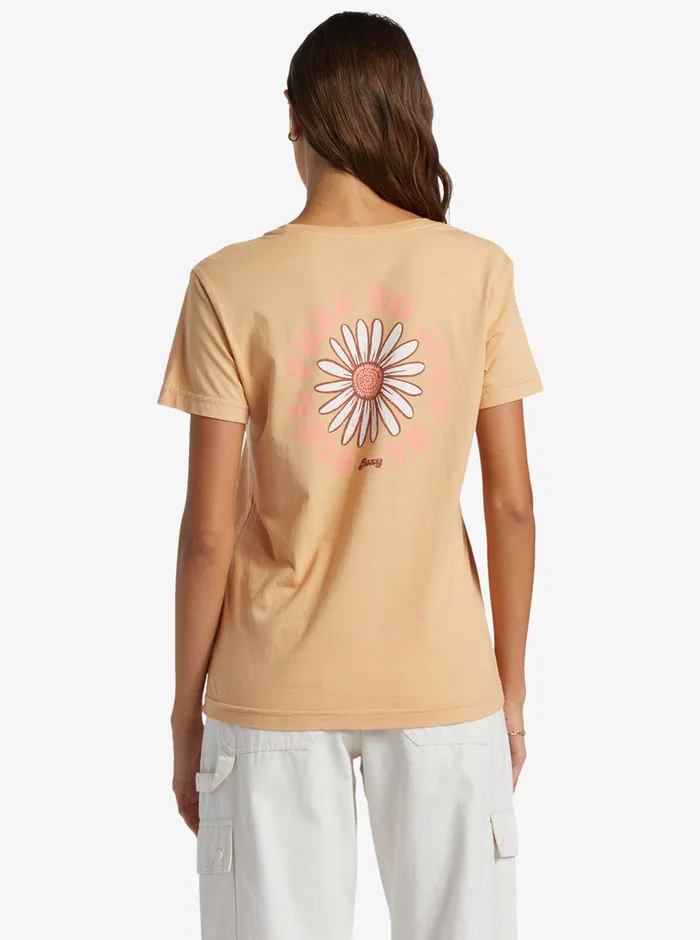 Roxy Tees and Tanks Feel Free Boyfriend TShirt Porcini 8211 Womens