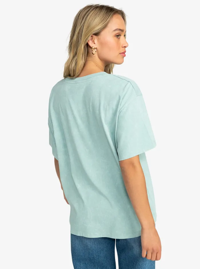 Roxy Tees and Tanks Girl Need Love A Oversized TShirt Blue Surf 8211 Womens
