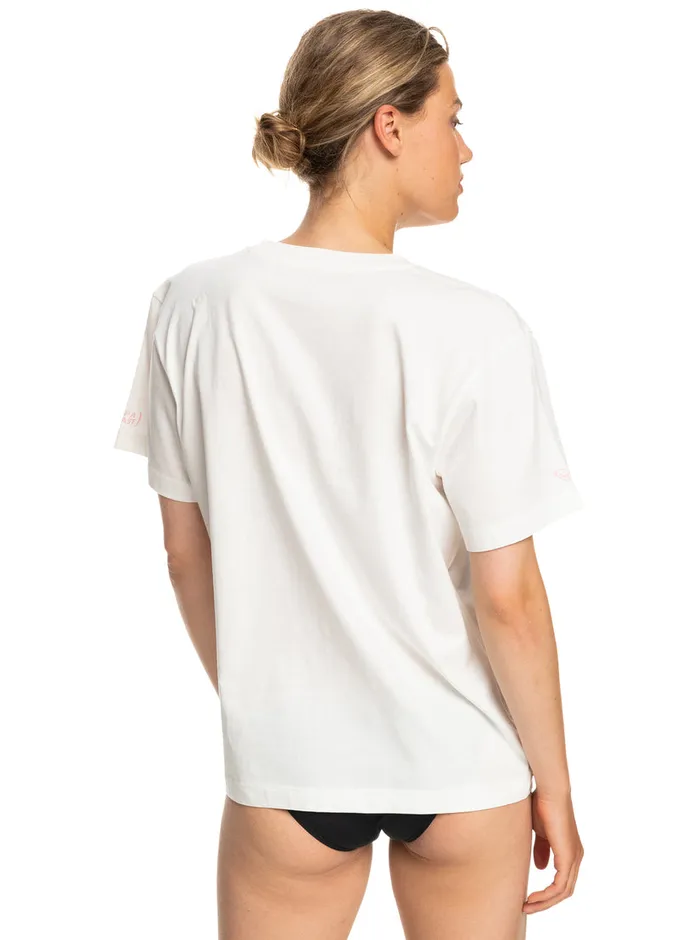 Roxy Tees and Tanks Keep A Breast Day TShirt Snow White 8211 Womens