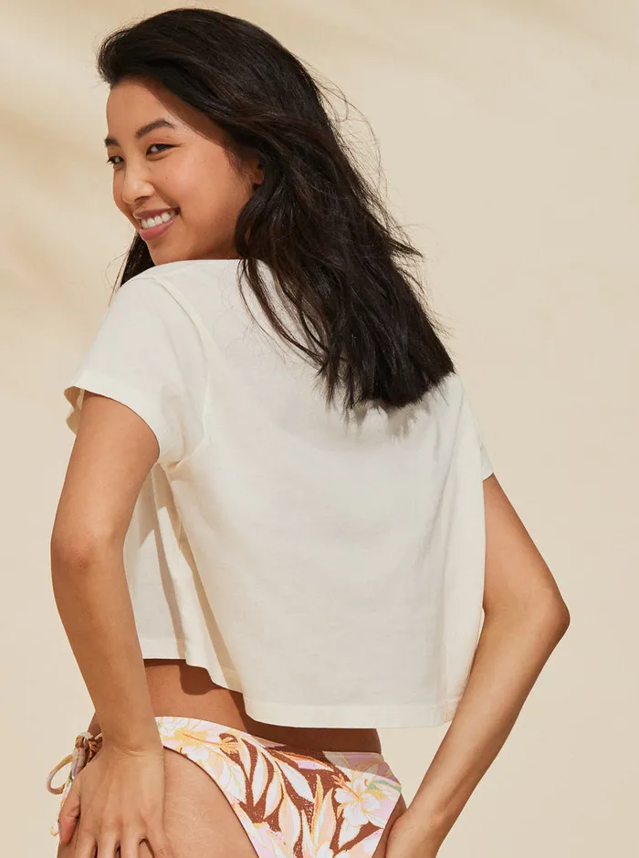 Roxy Tees and Tanks Made Of Sunshine TShirt Egret 8211 Womens