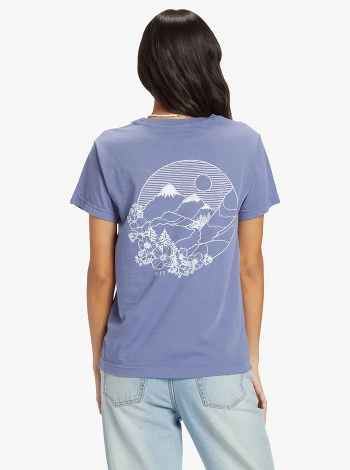 Roxy Tees and Tanks Mountain View Boyfriend TShirt Marlin 8211 Womens