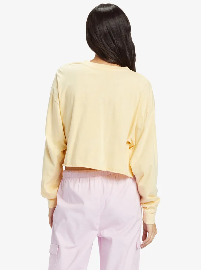 Roxy Tees and Tanks Sunny Side Up Olsc TShirt Banana Cream 8211 Womens