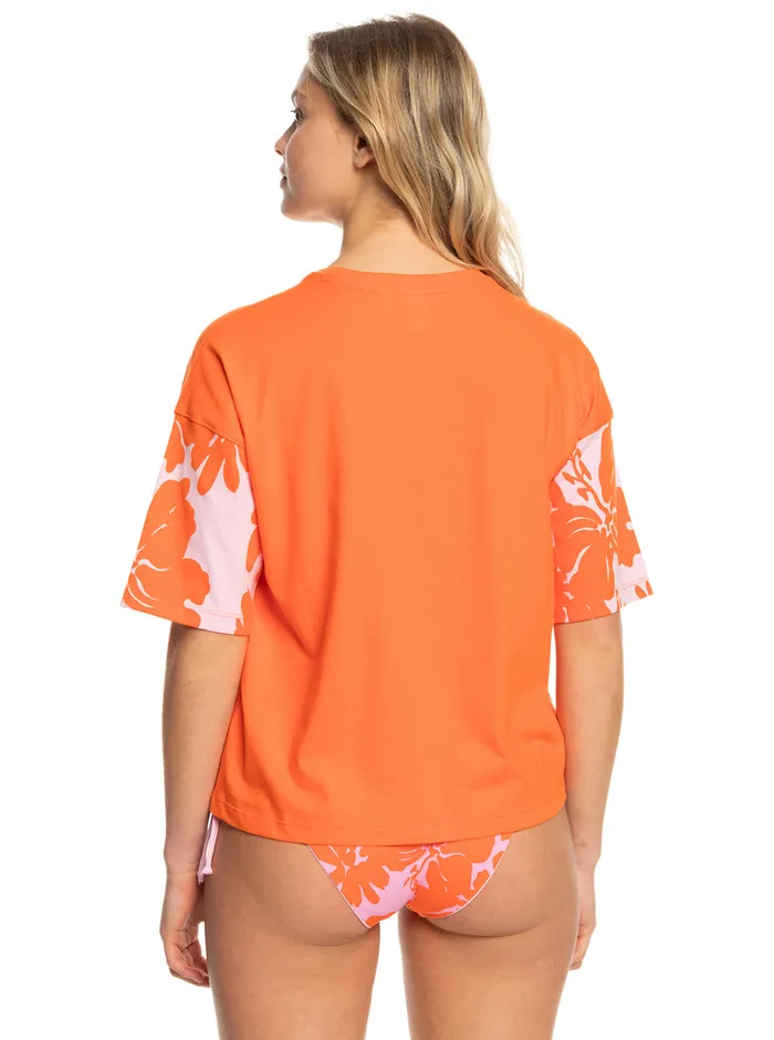 Roxy Tees and Tanks SurfKindKate TShirt Vermillon 8211 Womens