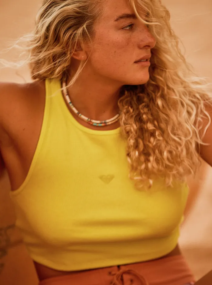 Roxy Tees and Tanks SurfKindKate Tank Top Yellow Plum 8211 Womens