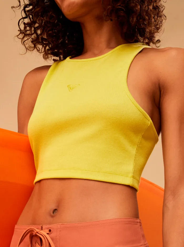 Roxy Tees and Tanks SurfKindKate Tank Top Yellow Plum 8211 Womens