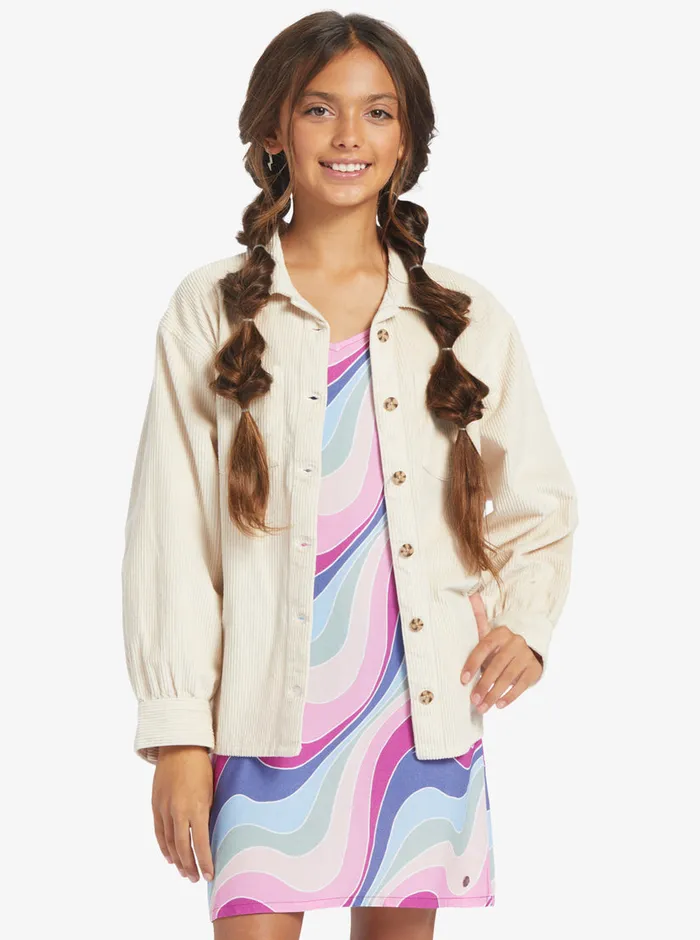 Roxy Tops 416 Something Beautiful Solid Oversized Corduroy Shirt Tapioca 8211 Girls Roxy Tops 416 Something Beautiful Solid Oversized Corduroy Shirt Tapioca 8211 Girls