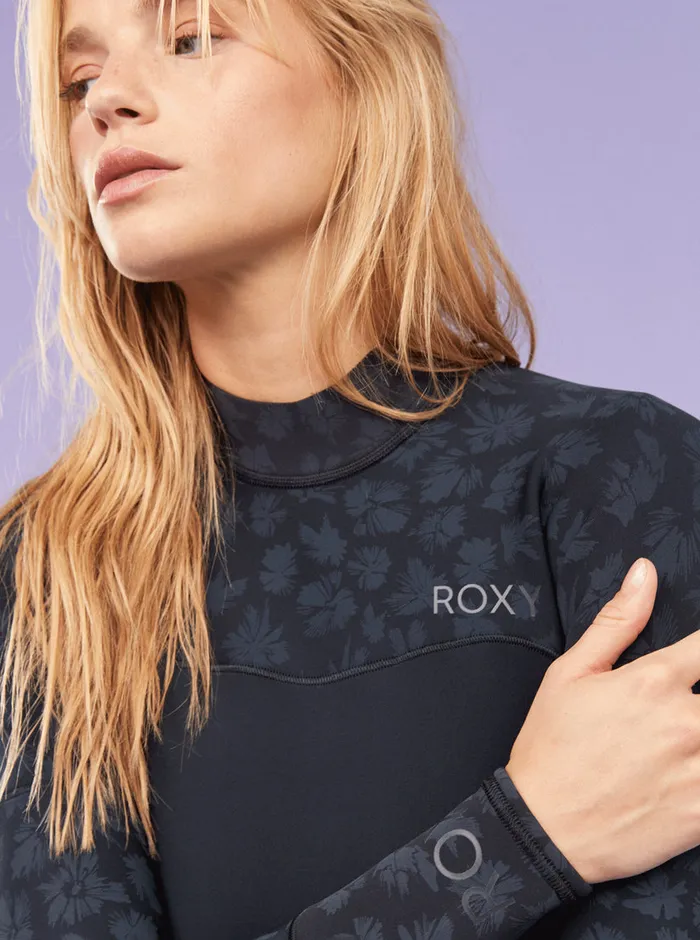 Roxy Wetsuits 2mm Swell Series Long Sleeve Back Zip Springsuit Black 8211 Womens