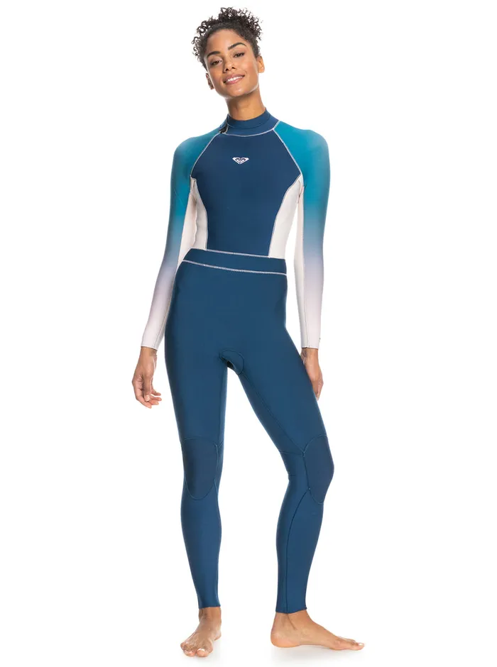Roxy Wetsuits 32mm Rise Back Zip Wetsuit Iodine Blue 8211 Womens