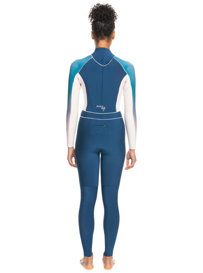 Roxy Wetsuits 32mm Rise Back Zip Wetsuit Iodine Blue 8211 Womens