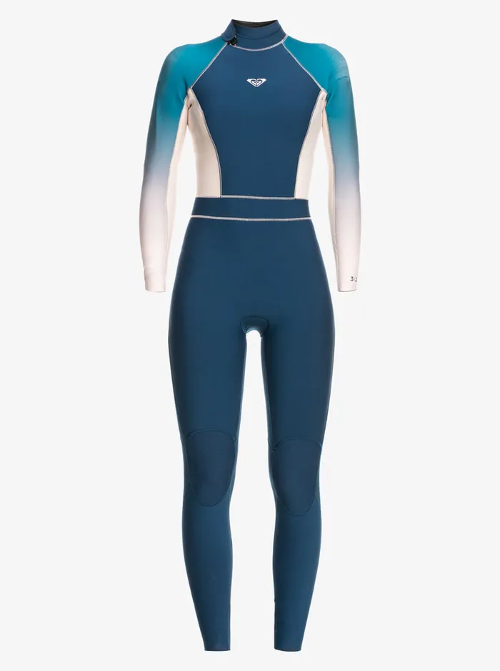 Roxy Wetsuits 32mm Rise Back Zip Wetsuit Iodine Blue 8211 Womens