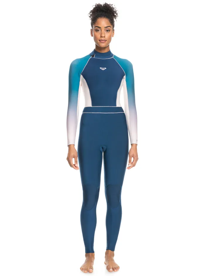 Roxy Wetsuits 32mm Rise Back Zip Wetsuit Iodine Blue 8211 Womens