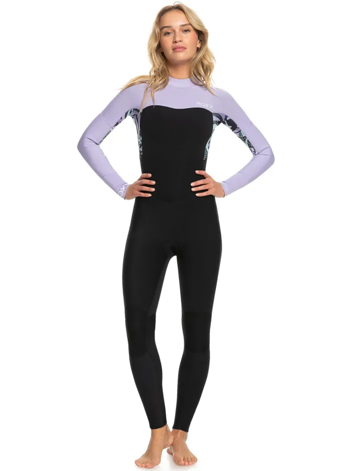 Roxy Wetsuits 32mm Swell Series Back Zip Wetsuit Anthracite Splash Yw 8211 Womens