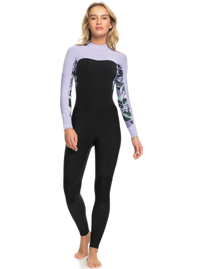 Roxy Wetsuits 32mm Swell Series Back Zip Wetsuit Anthracite Splash Yw 8211 Womens