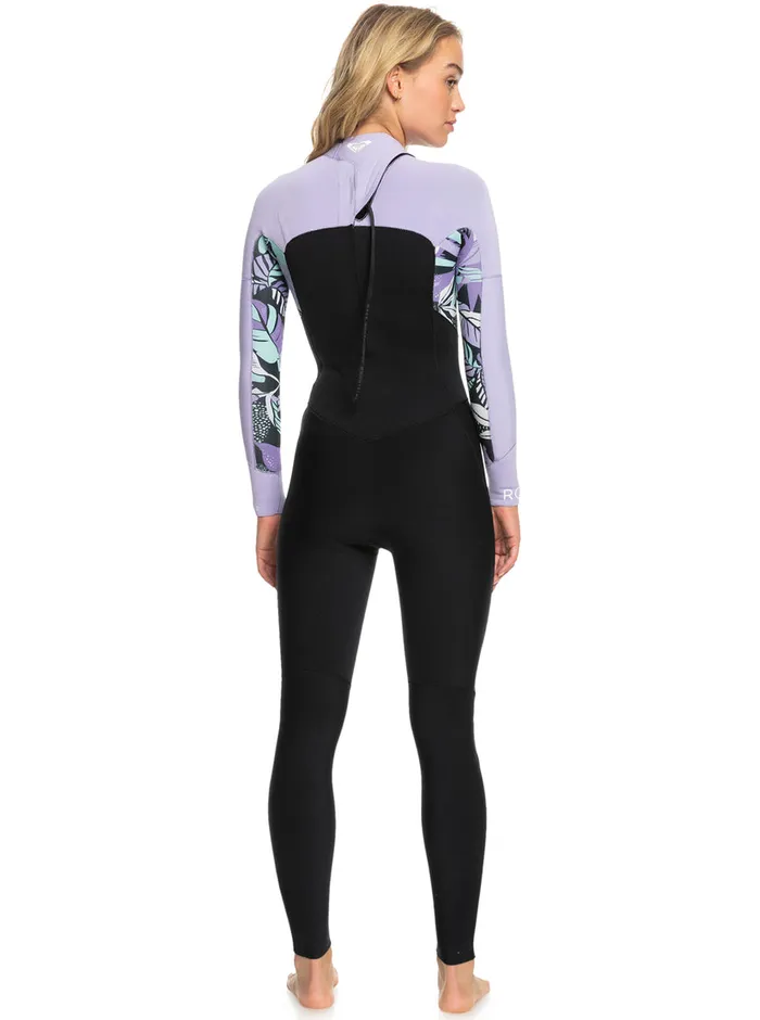 Roxy Wetsuits 32mm Swell Series Back Zip Wetsuit Anthracite Splash Yw 8211 Womens