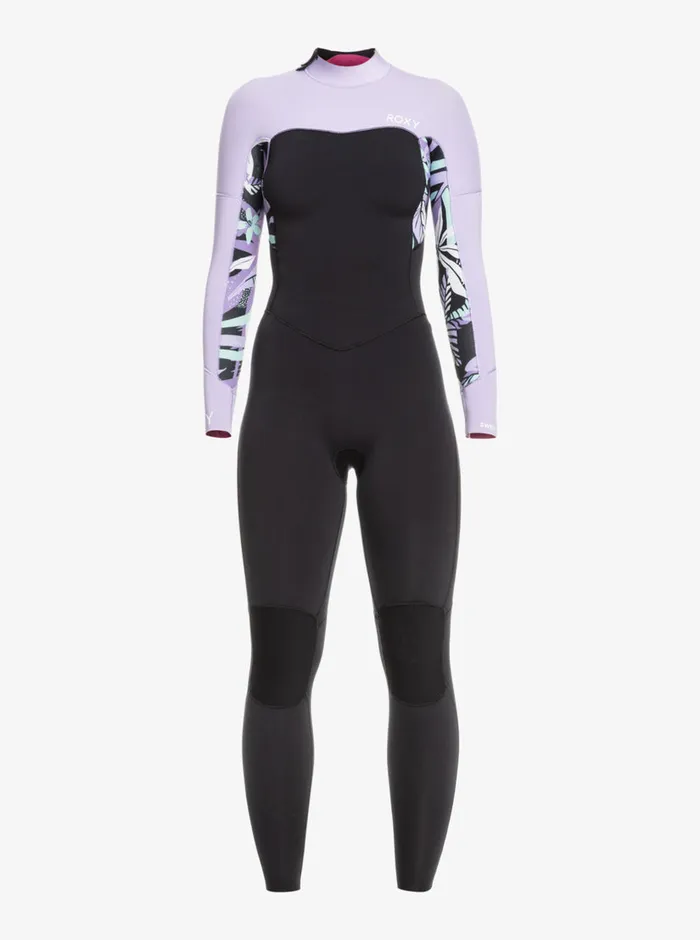 Roxy Wetsuits 32mm Swell Series Back Zip Wetsuit Anthracite Splash Yw 8211 Womens