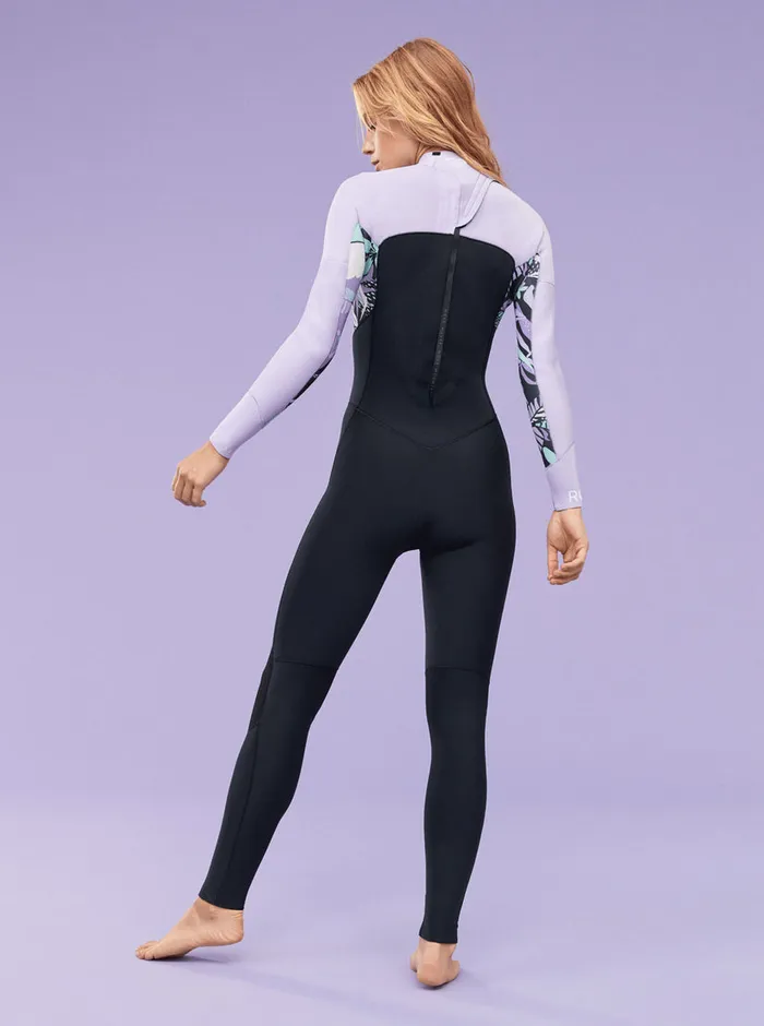 Roxy Wetsuits 32mm Swell Series Back Zip Wetsuit Anthracite Splash Yw 8211 Womens