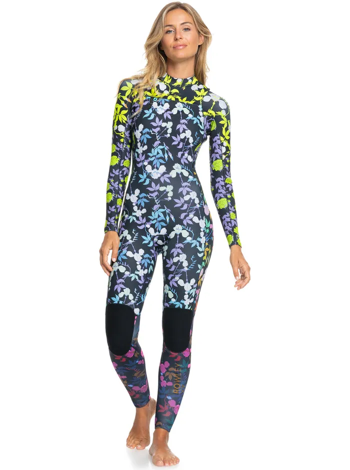 Roxy Wetsuits 32mm X Rowley Chest Zip Wetsuit Radiance Multi Floral 8211 Womens