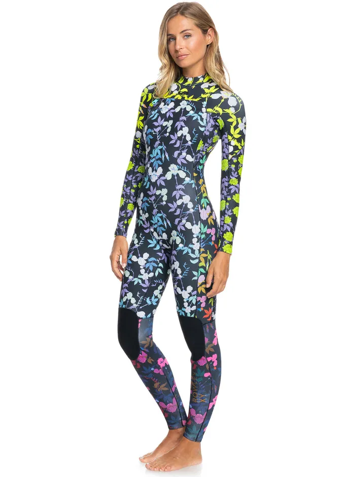 Roxy Wetsuits 32mm X Rowley Chest Zip Wetsuit Radiance Multi Floral 8211 Womens