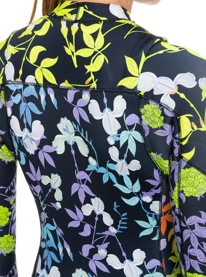 Roxy Wetsuits 32mm X Rowley Chest Zip Wetsuit Radiance Multi Floral 8211 Womens