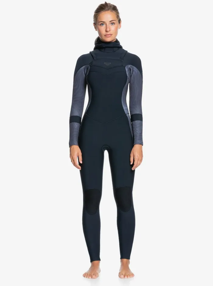 Roxy Wetsuits 543mm Syncro GBS Hooded Long Sleeve Fullsuit Jetblack 8211 Womens