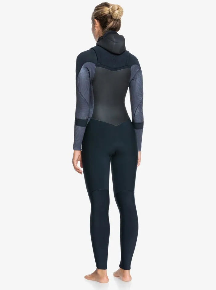 Roxy Wetsuits 543mm Syncro GBS Hooded Long Sleeve Fullsuit Jetblack 8211 Womens