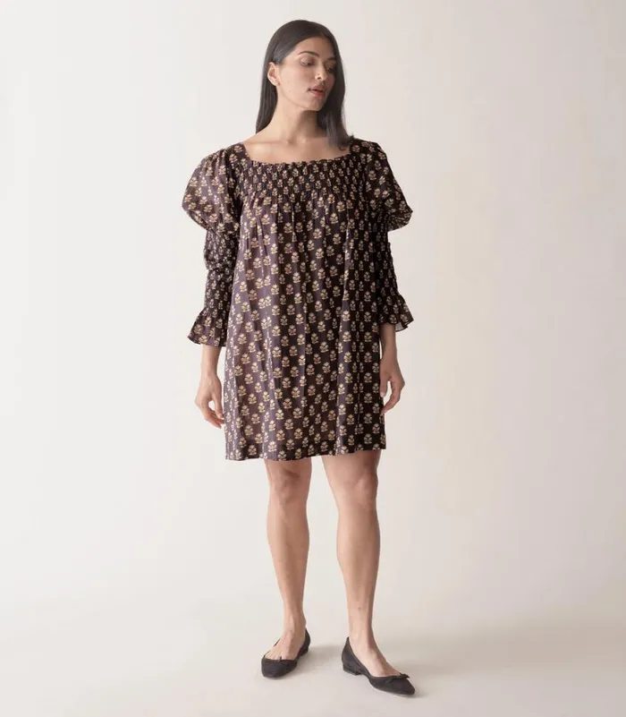 SABIA DRESS Noir Meadowsweet Floral Shop DEN Dresses