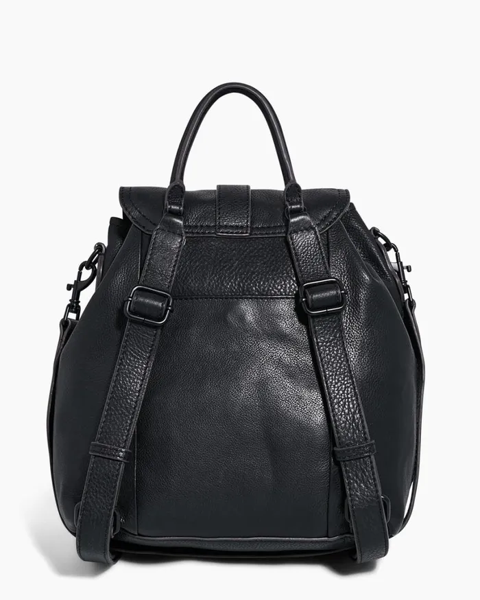 SaddleUp Backpack Black With Shiny Black Women Aimee Kestenberg Backpacks