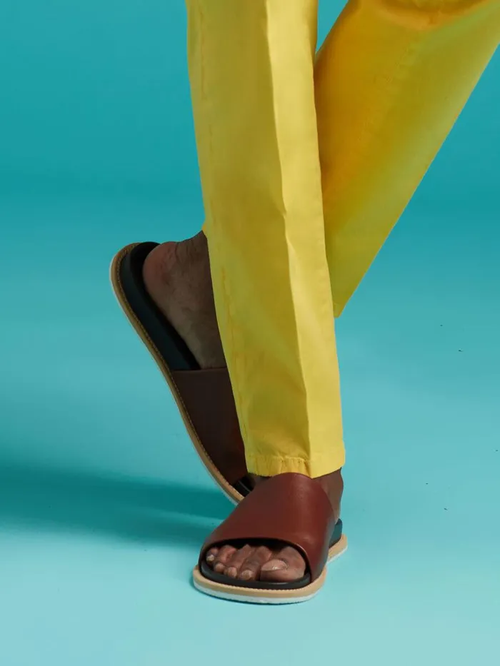 Sandals Mens Paul Stuart Palma Leather Slide Black Sandals Mens Paul Stuart Palma Leather Slide Black