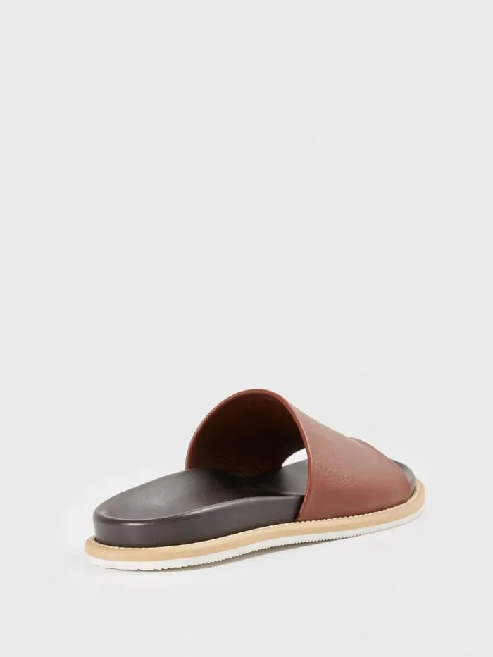 Sandals Mens Paul Stuart Palma Leather Slide Black Sandals Mens Paul Stuart Palma Leather Slide Black