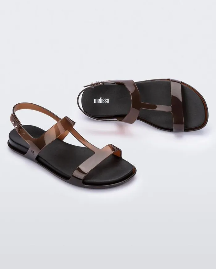 Sandals Women Melissa Adore Clear Brownblack