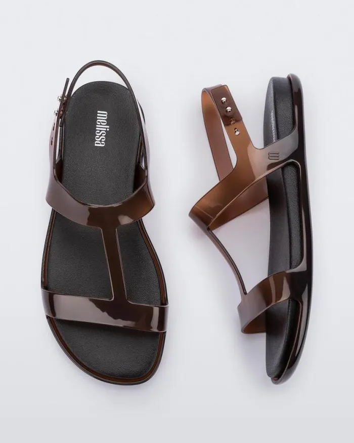 Sandals Women Melissa Adore Clear Brownblack